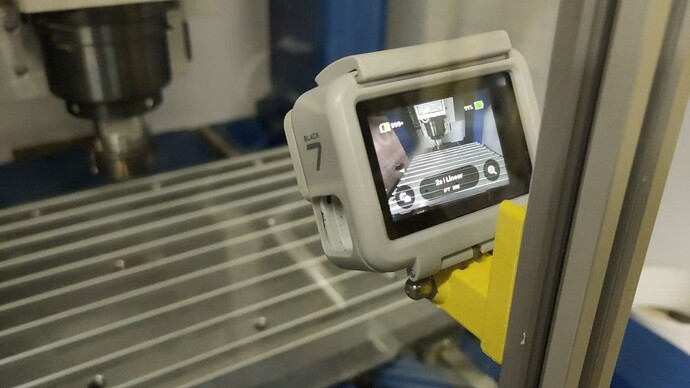 CNC - uchwyt na kamerę typu gopro