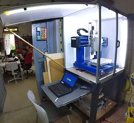 Blat pod cnc oświetlony